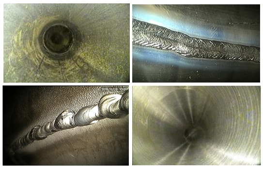 工業(yè)內窺鏡檢測導管內部實拍圖